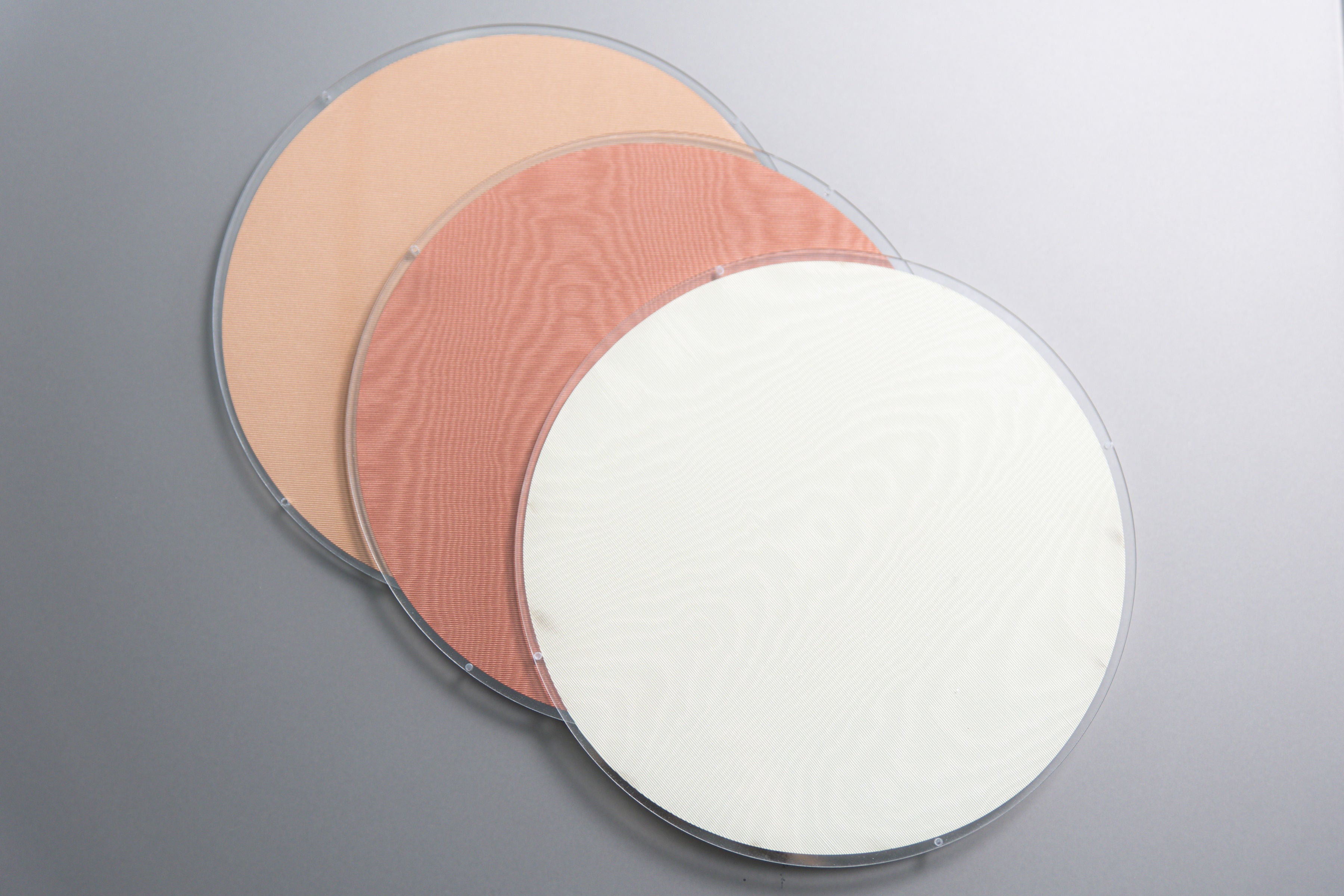 Small Apricot Color Acrylic Moire tray