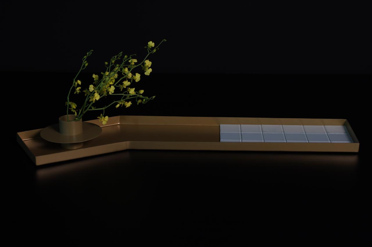 Glass Mosaic Tray Set