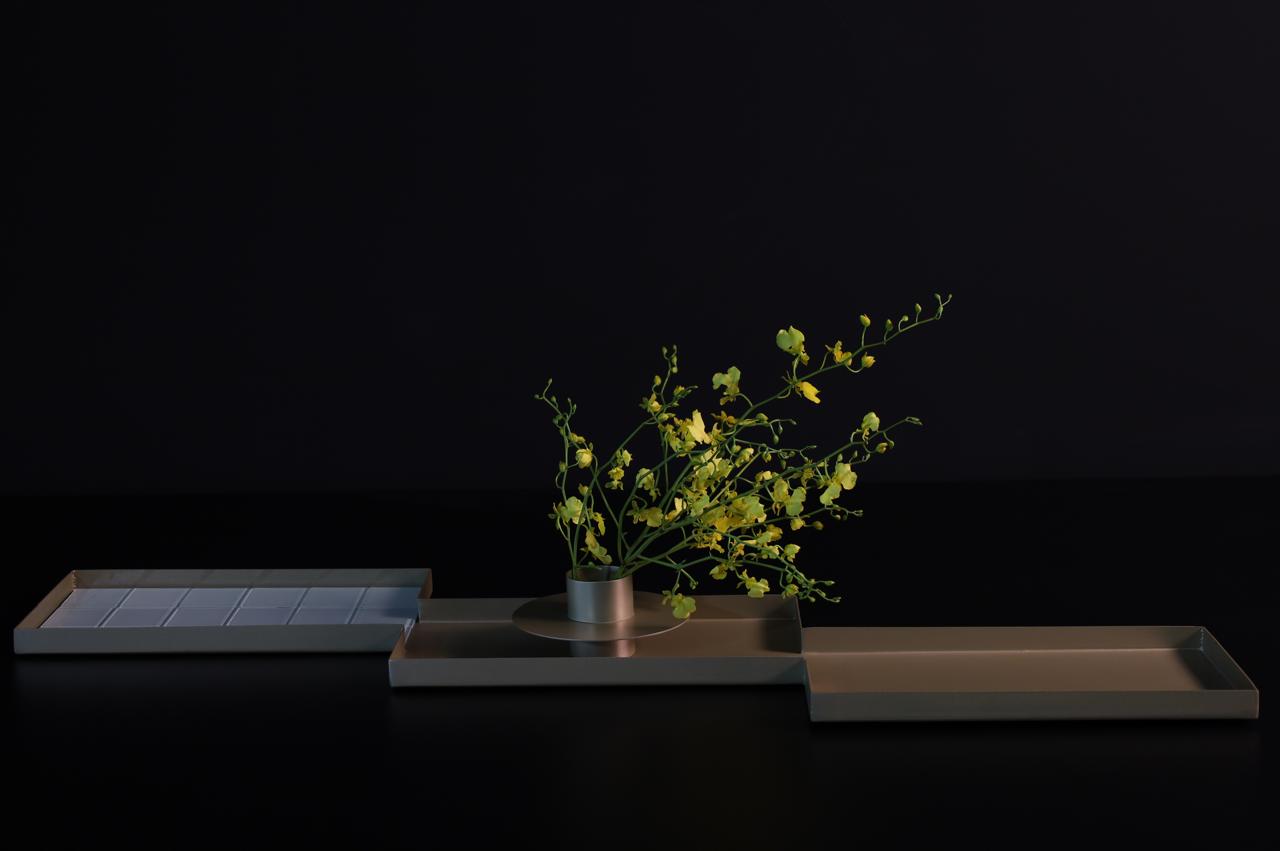 Glass Mosaic Tray Set