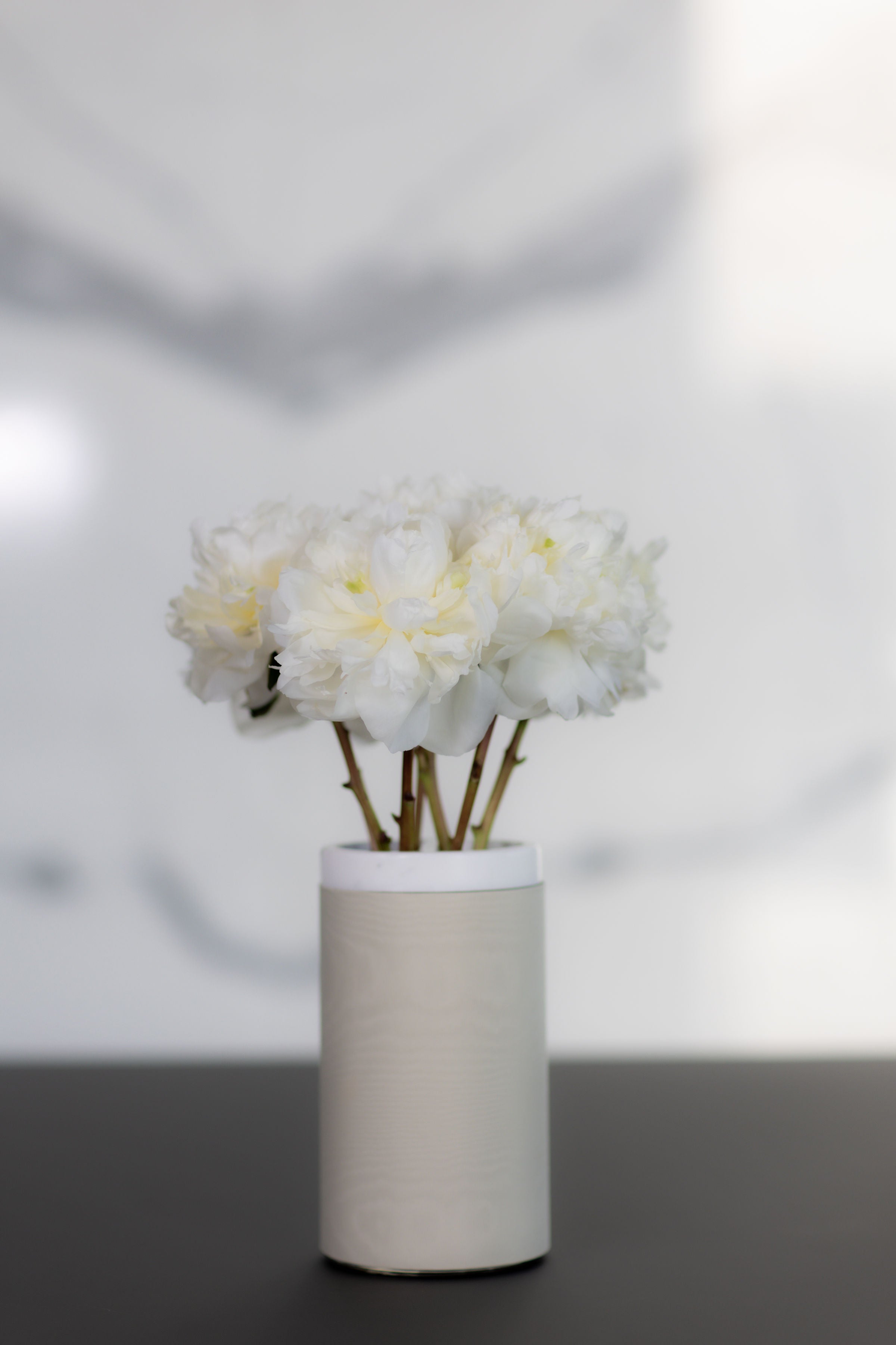 Moire flower arrangement